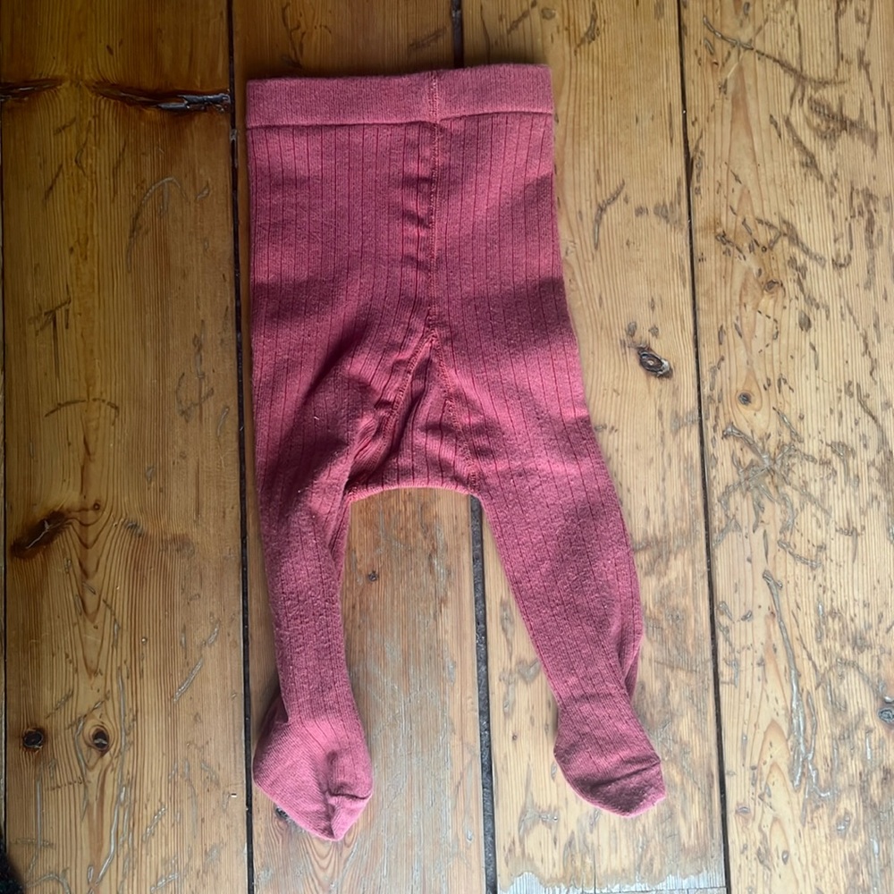 Lali ribbed pink tights 6m